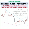 Auto Trend Lines MT4 Indicator - Fractals Adjustable Period Trend Lines Indicator - On/Off Button - Buy Sell Signal